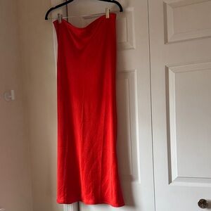 Elegant Red Maxi Skirt for Women